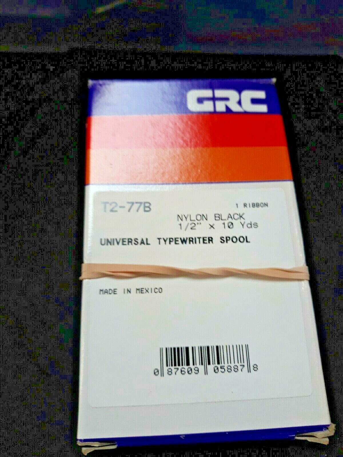 L👀K 2 Packs GRC Black Nylon Ribbon T2-77B Universal Typewriter Spool