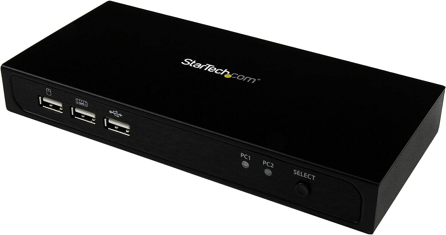 StarTech.com SV231DPU2 2-port DisplayPort KVM Switch with Built-in USB 2.0 Hub
