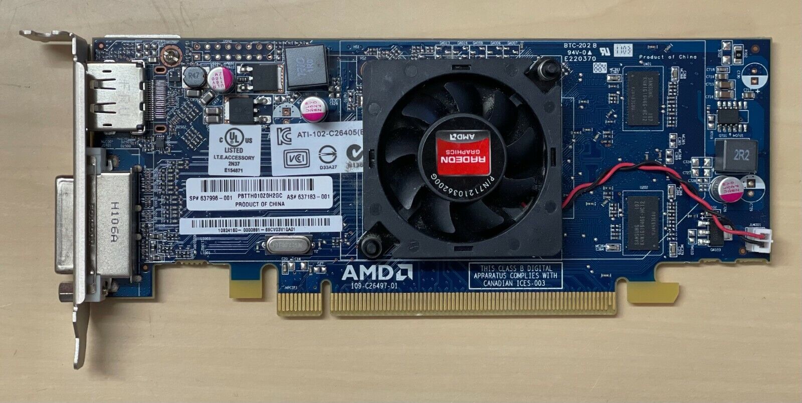 Used HP AMD Radeon HD6450 512 MB Graphic Cards 637183-001 (129)