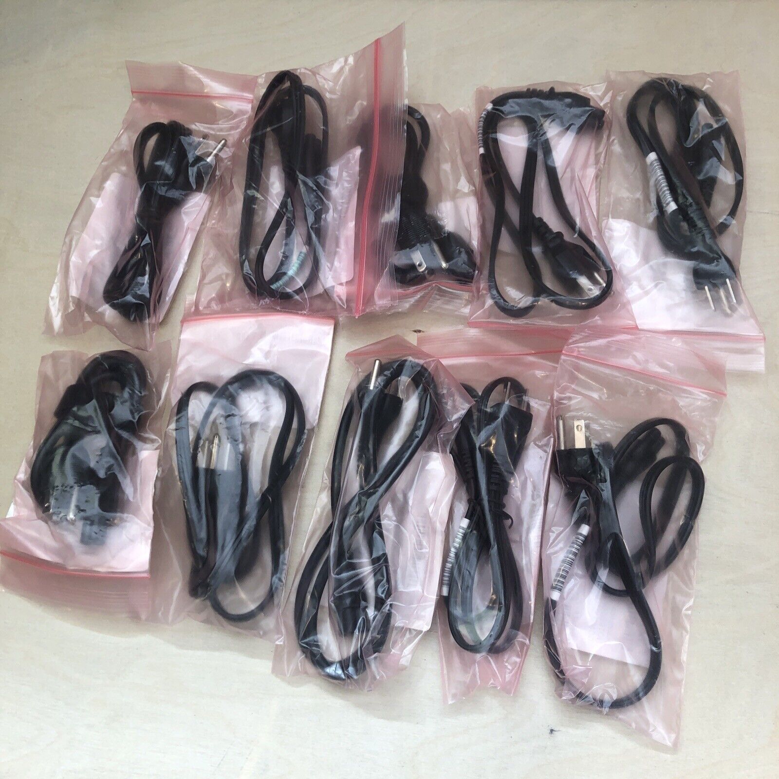 Lot 10X HP OEM 3-Prong Power Cord Charger Cable - Dell Acer Lenovo Asus Toshiba