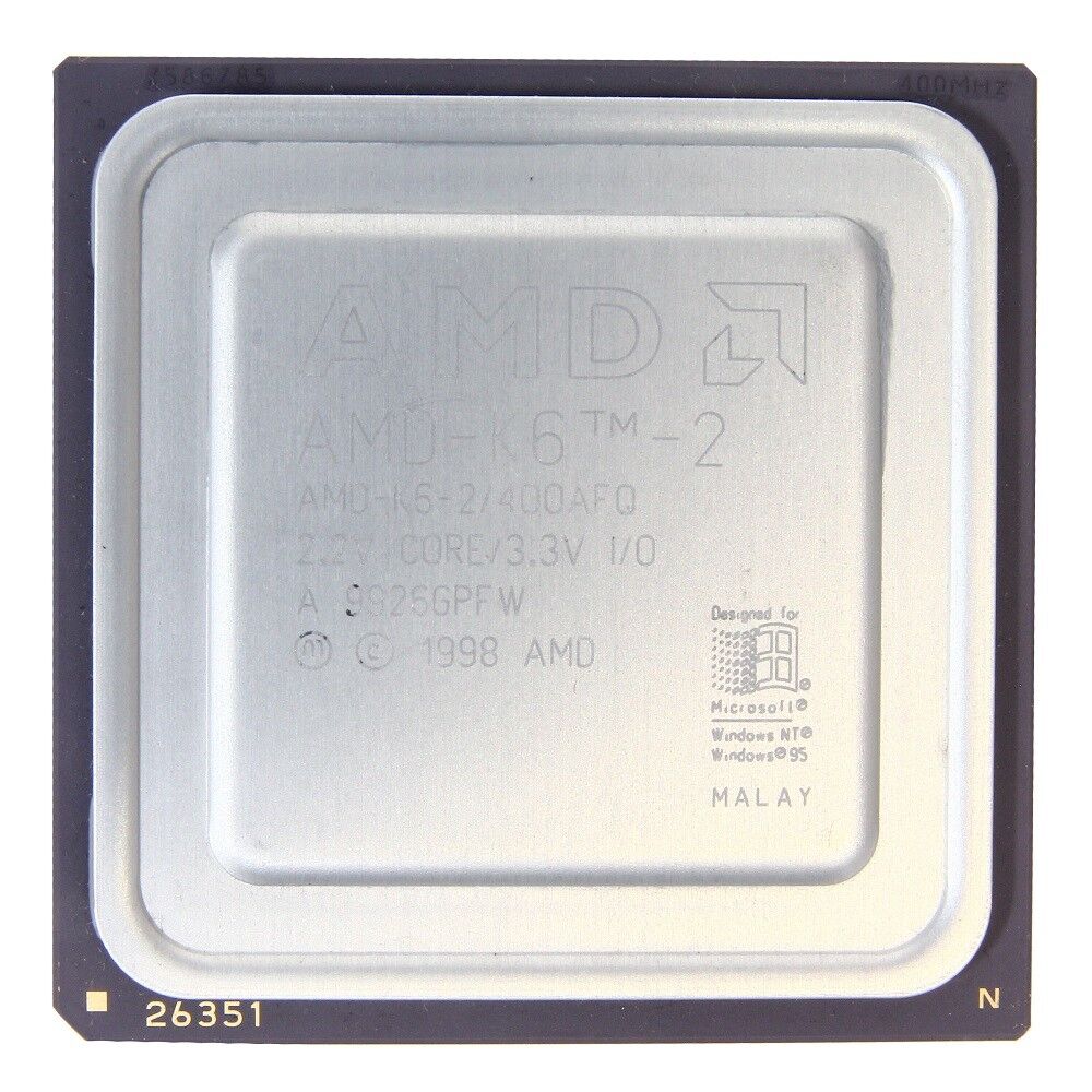 AMD Mobile K6 Amd-k6-2/400ack 400MHz/32KB/66/100Mhz Socket/Socket 7 Super 7 CPU