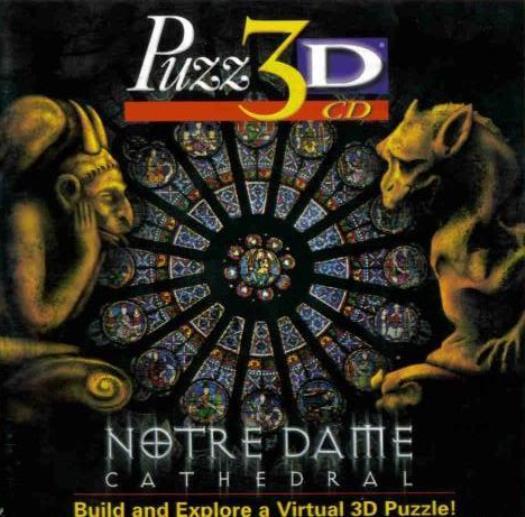 Puzz 3D Notre Dame Cathedral PC CD build Christian church 3-D king computer game