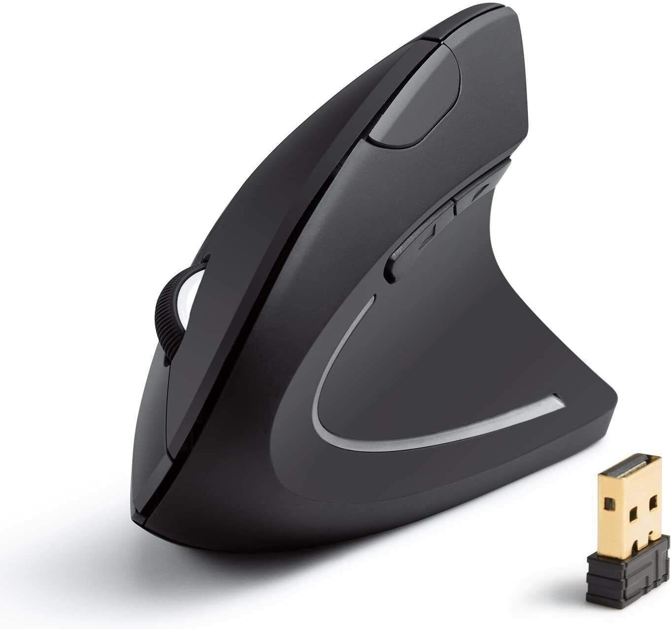 Anker 2.4G Wireless Vertical Ergonomic Optical Mouse 1600DPI 5-Button for Laptop