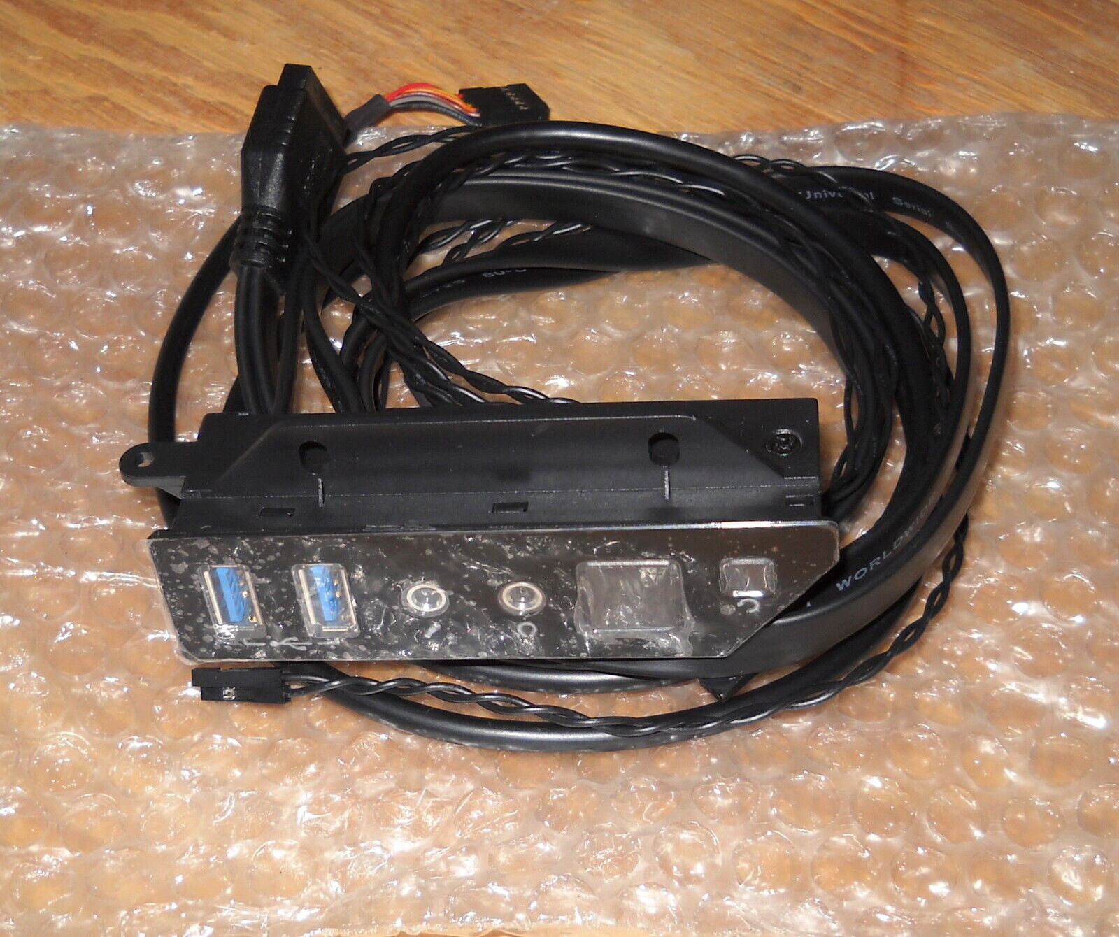 New Black Front I/O IO Panel USB Audio Power Reset Switch 4 Corsair Crystal 280X