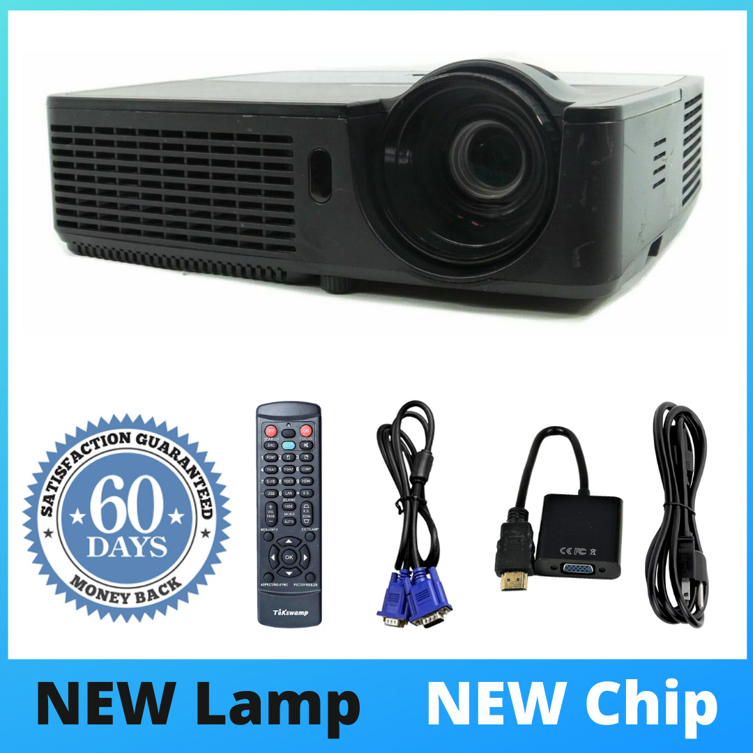 InFocus IN114 DLP Projector, NEW Lamp - NEW Chip, 1080p w/Accessories