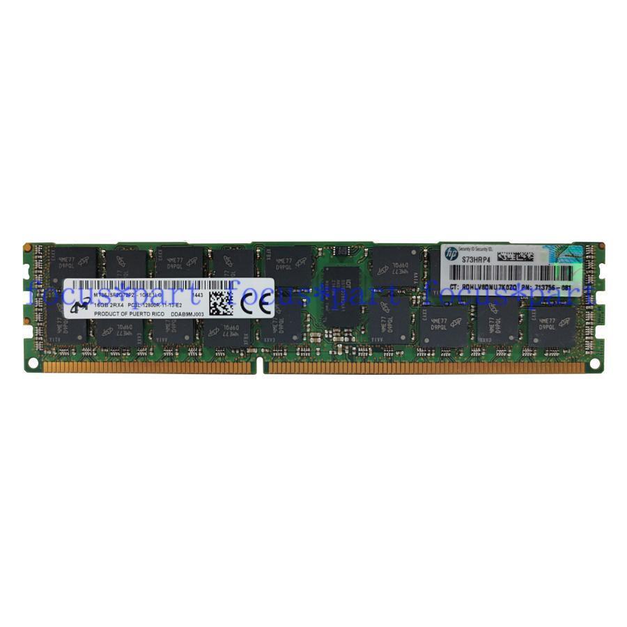 16GB DDR3-1600MHZ PC3L-12800R 2Rx4 REG ECC Registered Server Memory 1.35V Lot