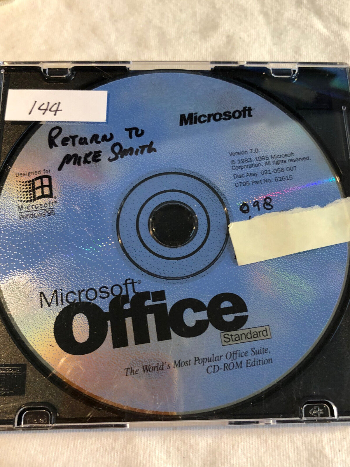 Microsoft Office Standard Ver 7.0 PN 62515 Vintage Software