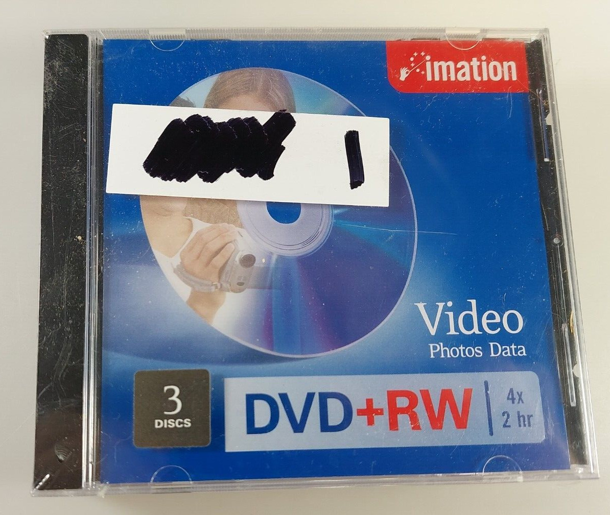 NEW 3 Pack Imation DVD+RW Rewritable Sealed Discs 120 Min / 4x (1)