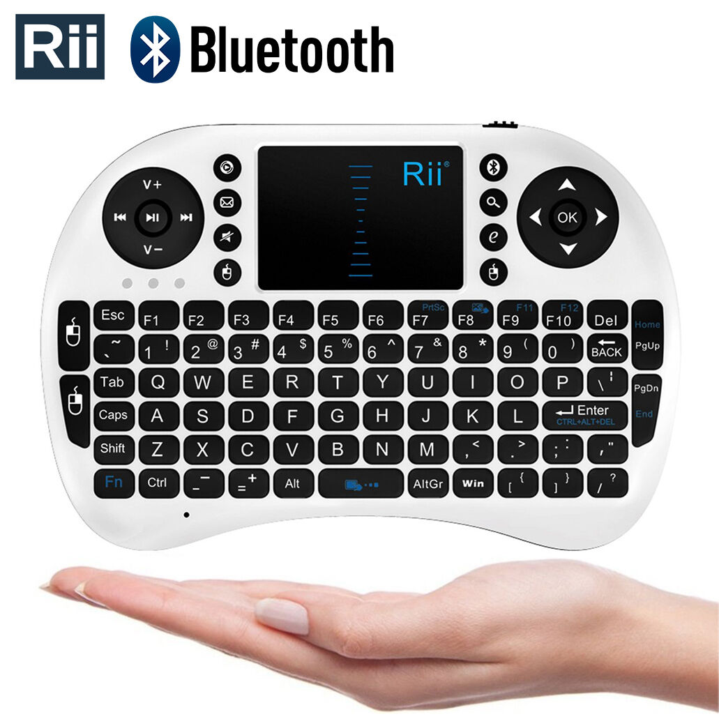 Genuine Rii i8+ BT Bluethooth Mini Keyboard Mouse Touchpad Tablets Phones