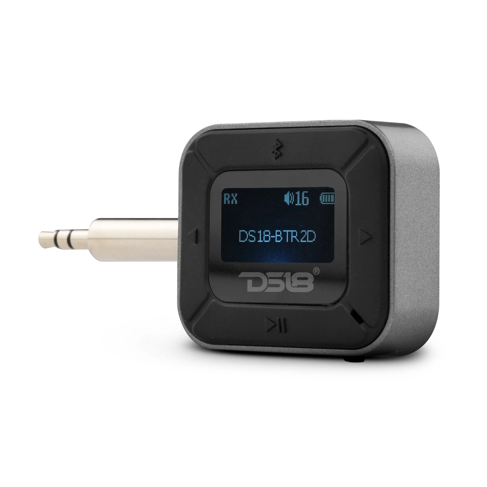 DS18 2-in-1 Wireless Bluetooth 5.0 Adapter Transmitter Receiver with LCD Screen
