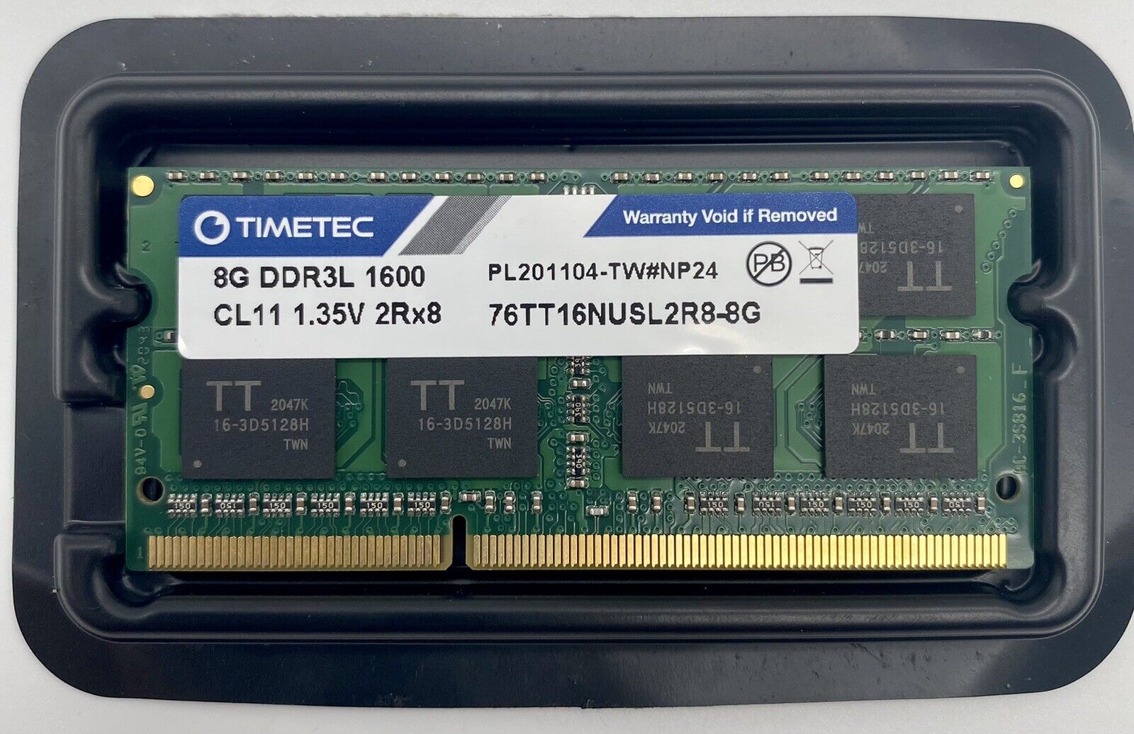 Timetic Memory 8G DDR3L 1600 PL201104-TW#NP24 Hynix IC Ram Module Upgrade 8GB
