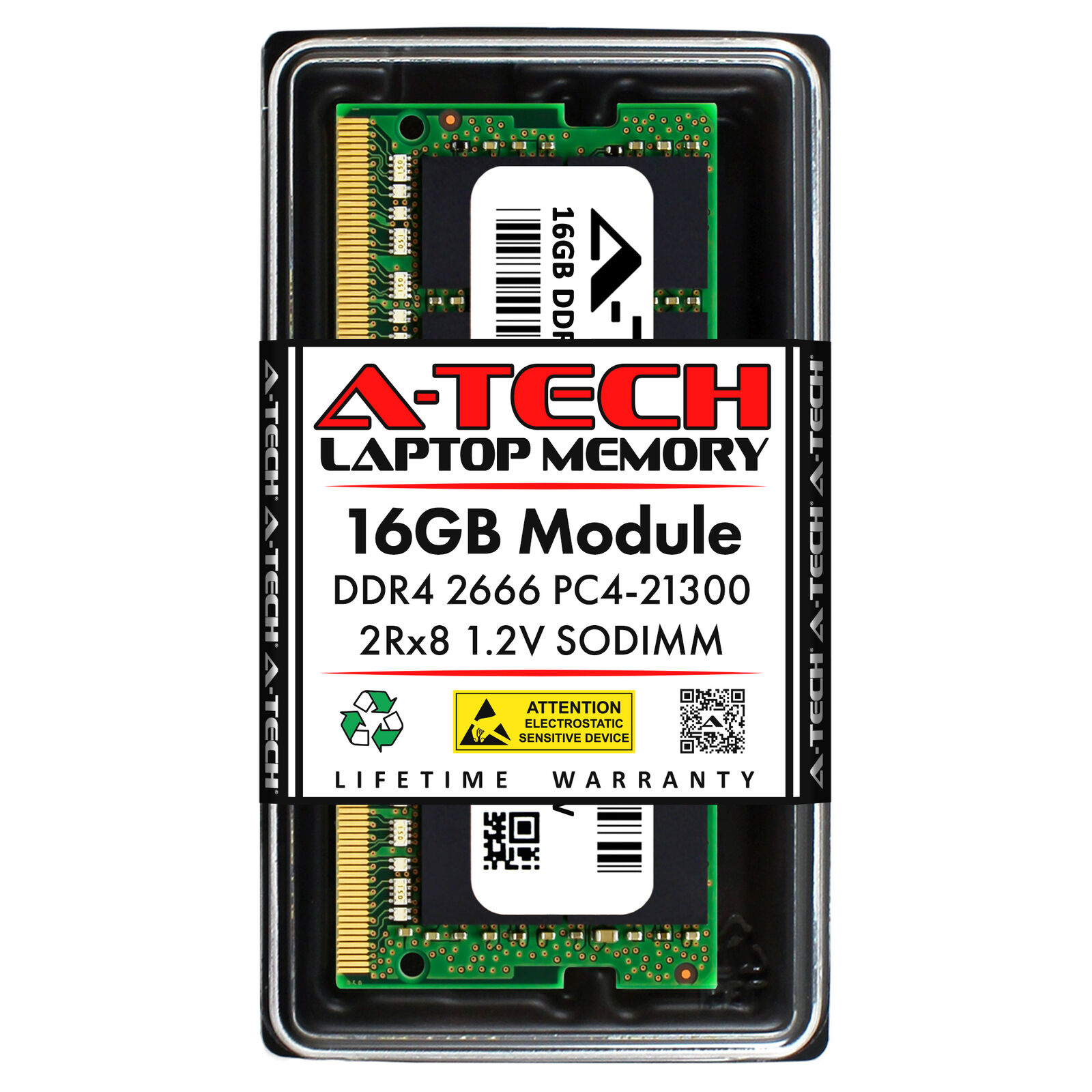 16GB DDR4-2666 SODIMM Kingston KCP426SD8/16 Equivalent Laptop Memory RAM