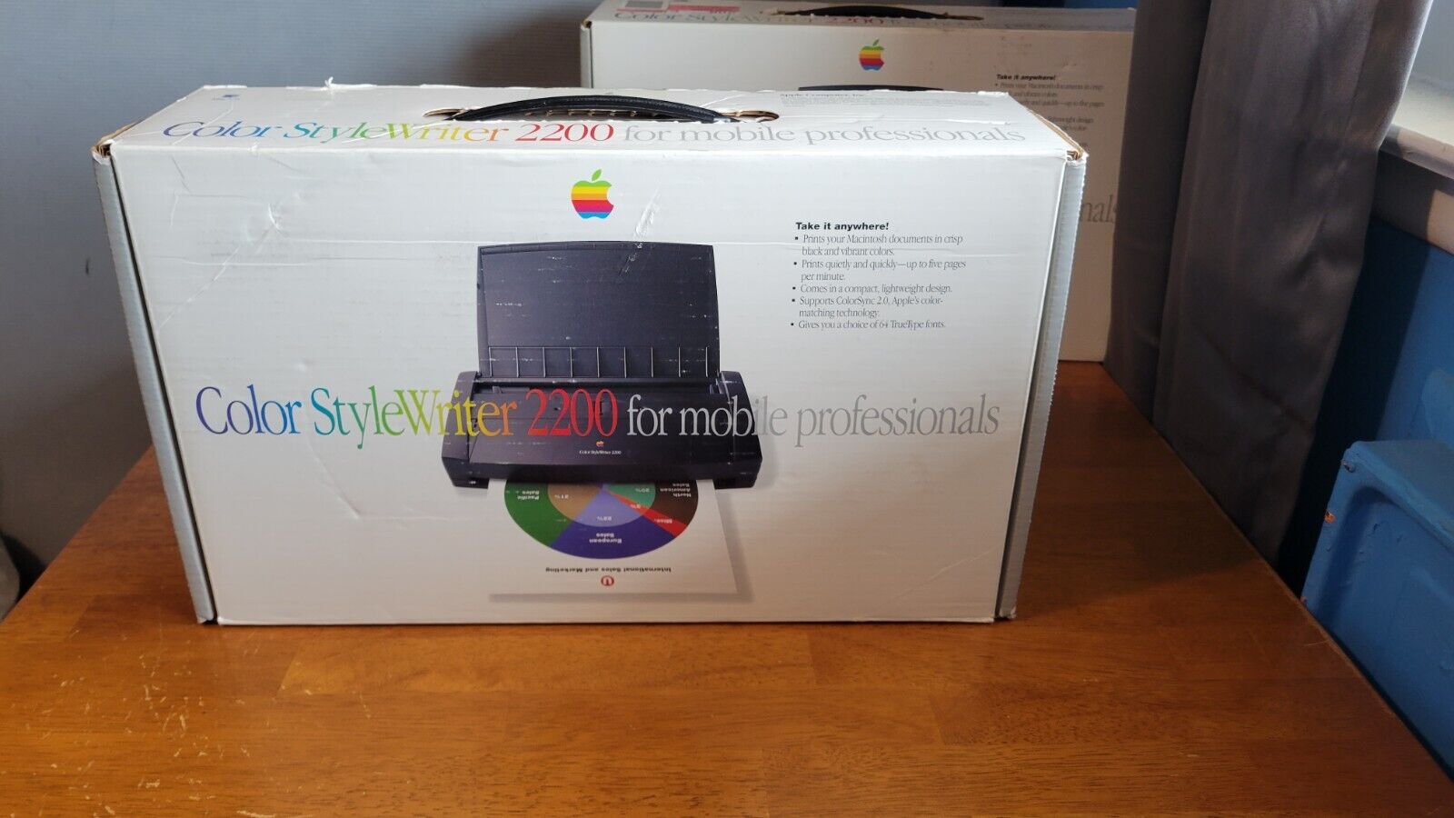 Apple Vintage Color StyleWriter 2200 Inkjet Printer w/Box   1995