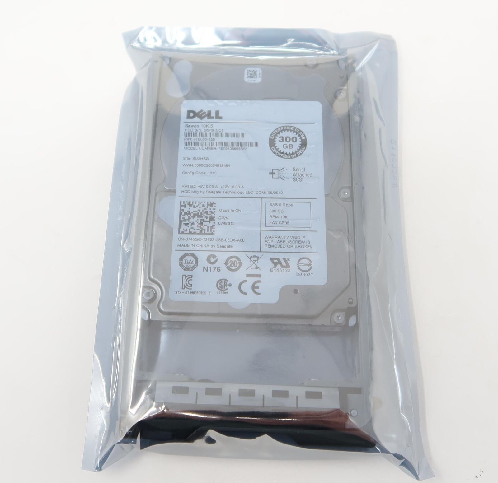 9TE066-150 Dell 300GB 10K SAS 6G SFF Hard Drive