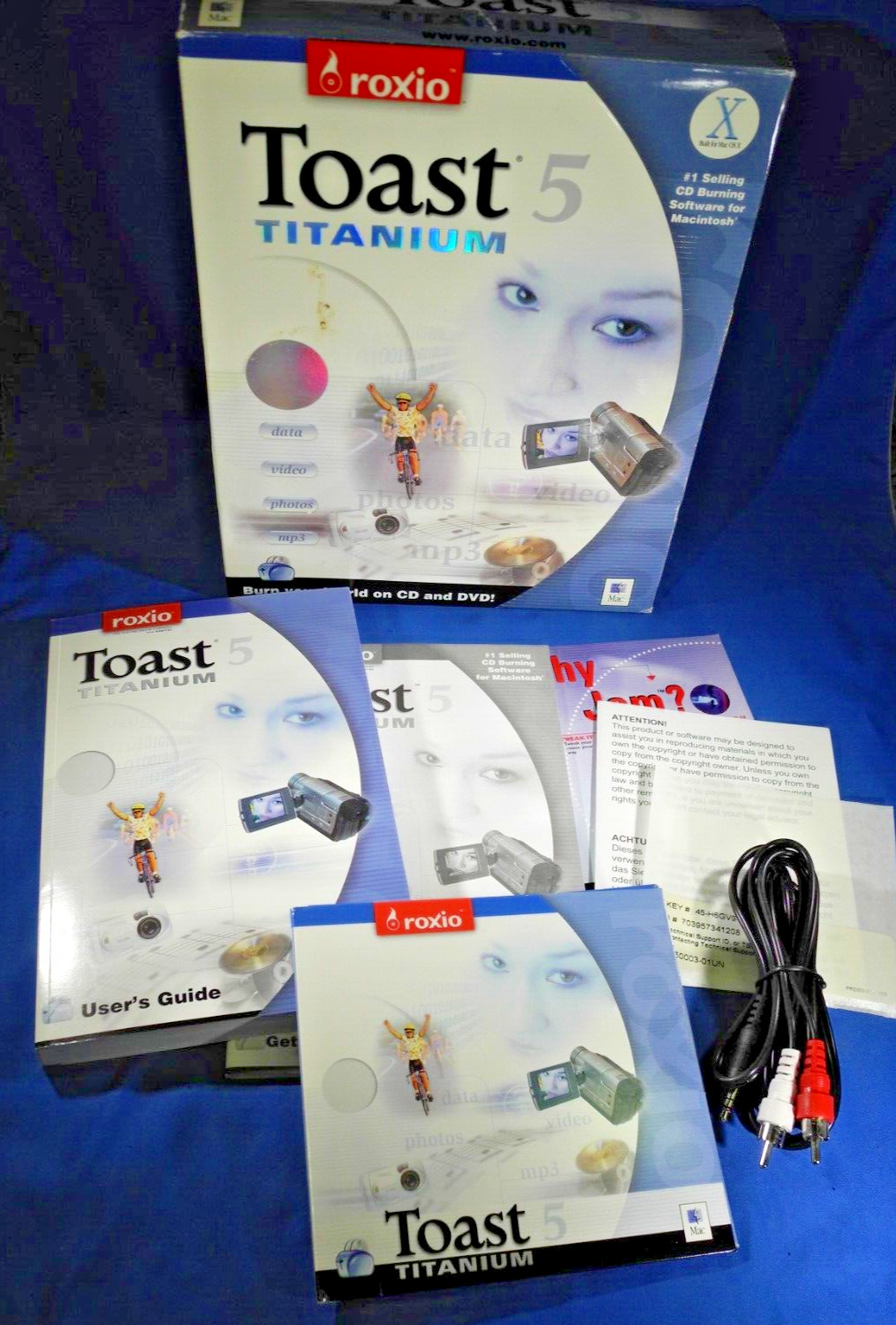 Roxio Toast 5 Titanium for Macintosh • CD DVD Burning Software Mac OS Big Box