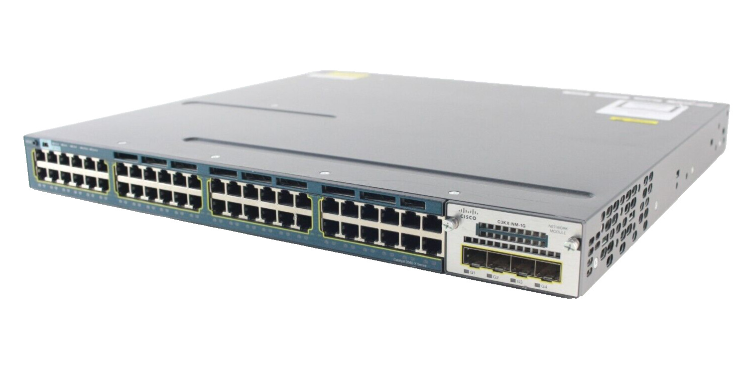 Cisco Catalyst 3560-X Series 48-Port Gigabit Switch WS-C3560X-48T-S 1x PSU (PG)