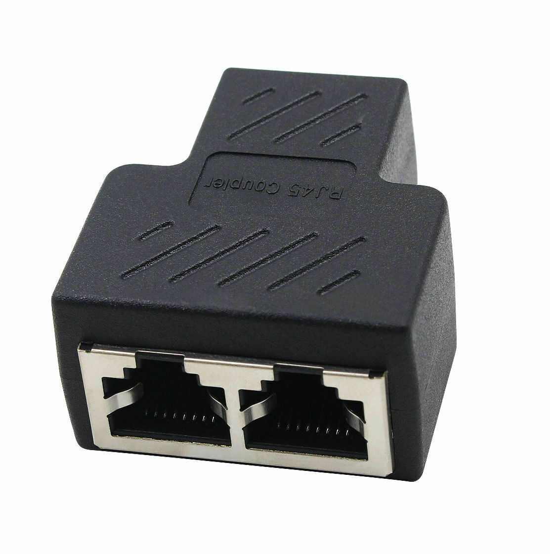 1-10Pcs RJ45 Splitter Adapter 1 to 2 Ways Dual Female Port CAT6/5/7 LAN Ethernet