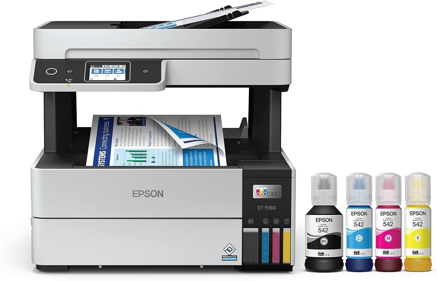 Epson EcoTank Pro ET-5180 Wireless Color All-in-One Supertank Printer with Scan™