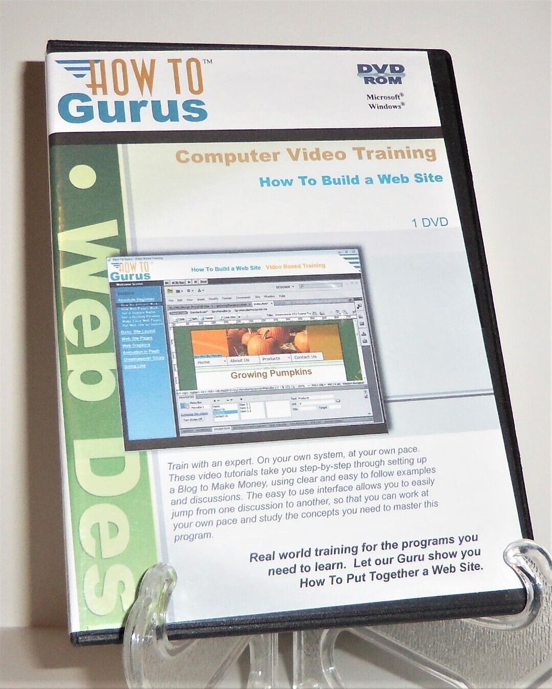 How To Gurus Video Training DVD ROM How To Build a Web Site