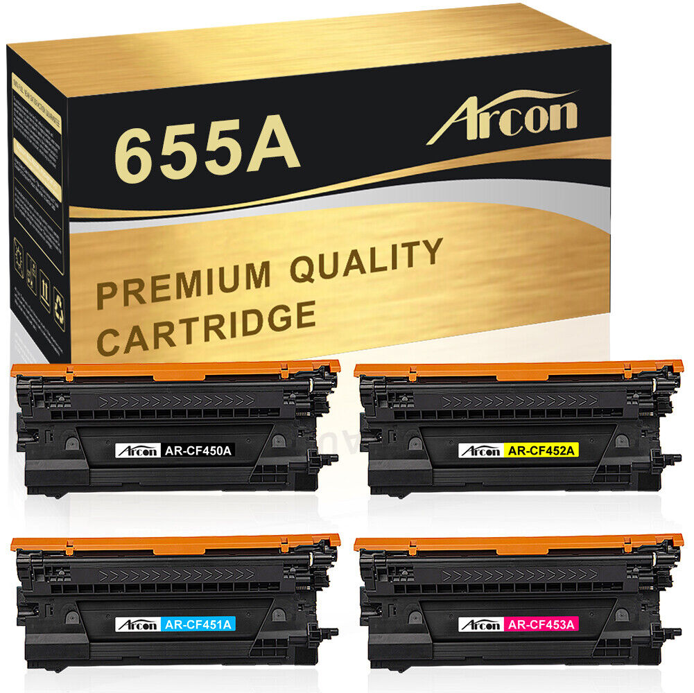 4PK Color CF450A Toner For HP 655A Laserjet Enterprise MFP M681f M652dn M653dn
