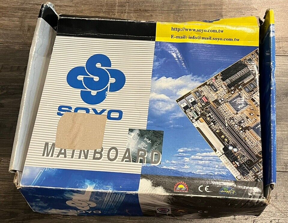 Soyo SY-6BE+ Computer Motherboard Mainboard Untested