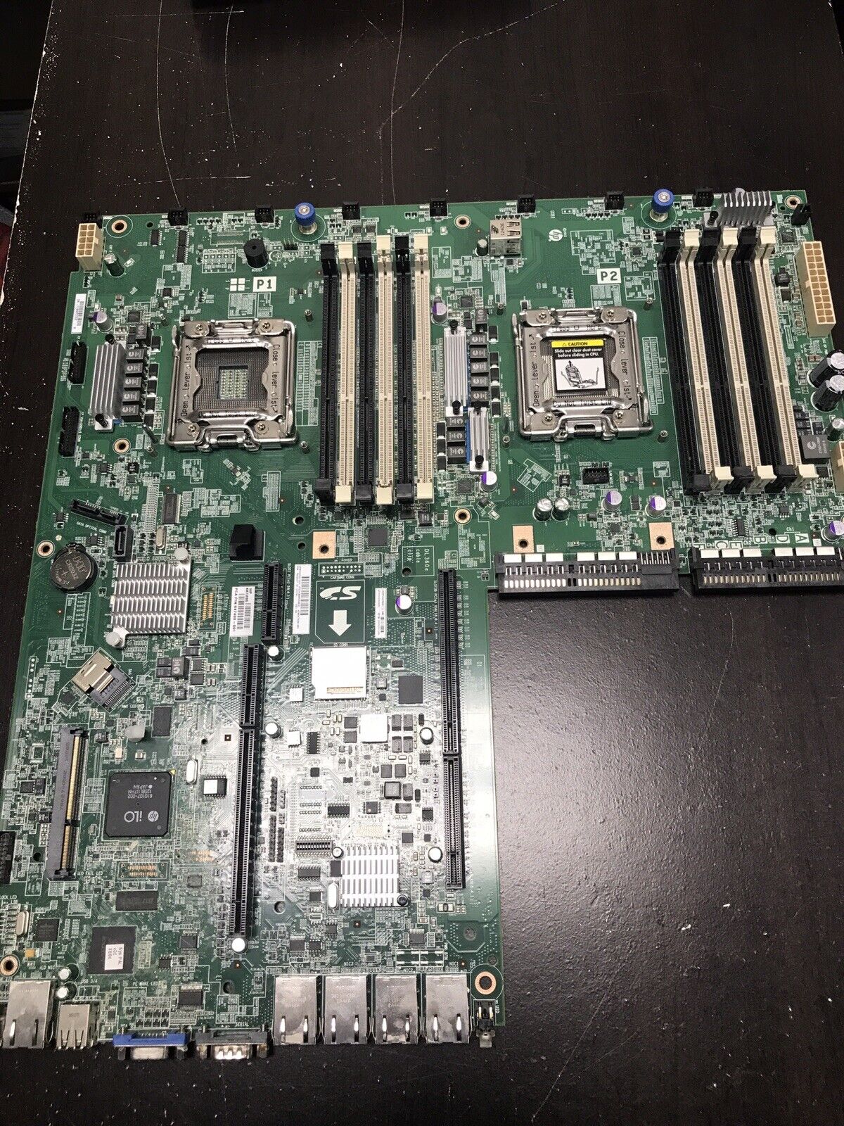 HP 647400-001 System Board or ProLiant DL360e Gen8 Server FOR PARTS WATER DAMAGE