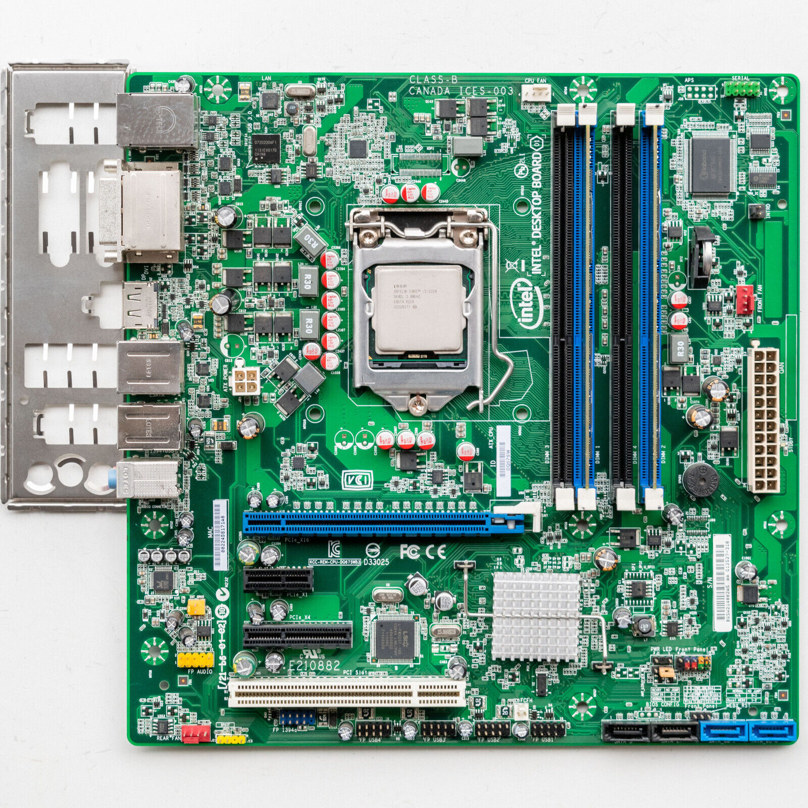 3rd Gen Intel Desktop Motherboard DQ67SW LGA1155 MicroATX 4GB DDR3 SATA III