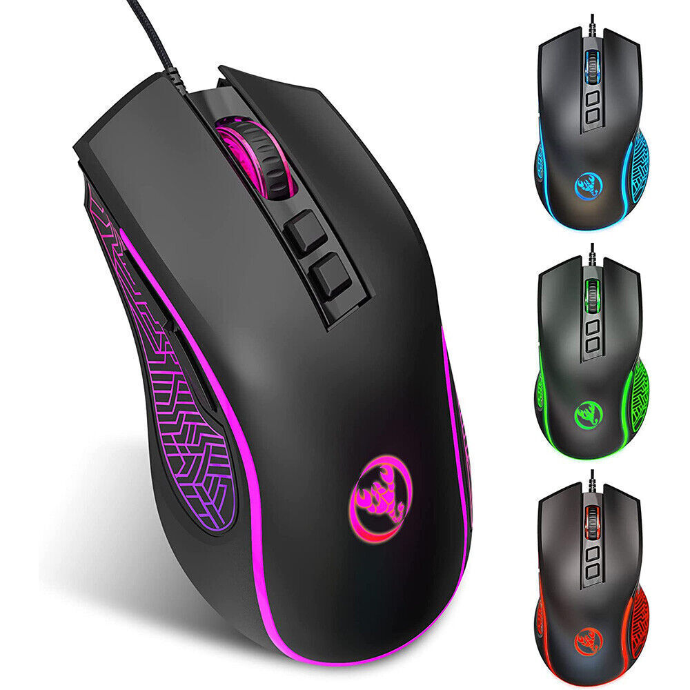 X100 Pro PC Gaming Mouse w/7 Button Ergonomic LED Gaming Mice, for PC Mac Laptop