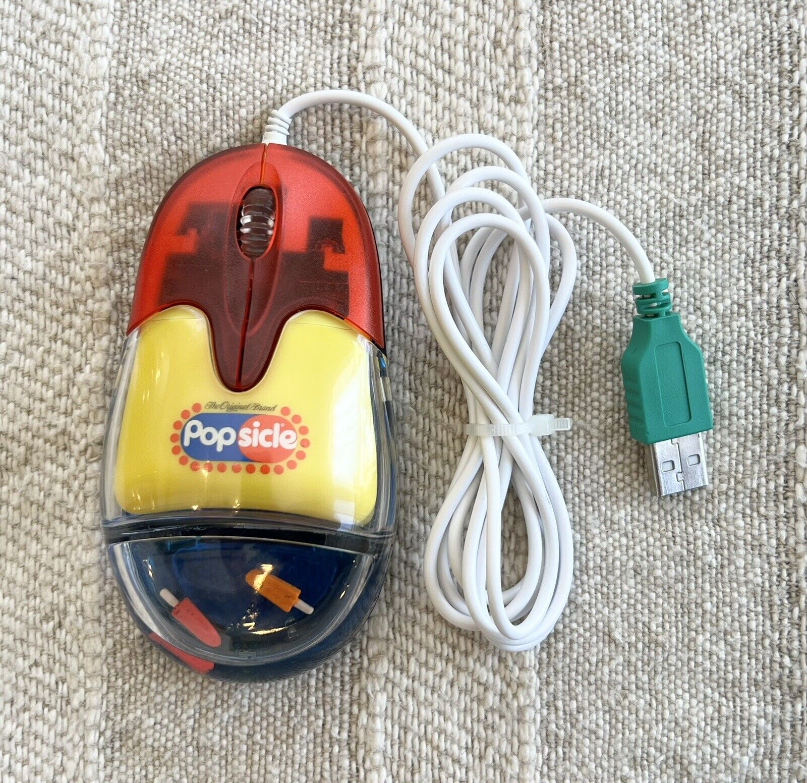 Popsicle Brand Novelty Floaty USB Computer Mouse Y2K Frutiger Aero Rare (2)