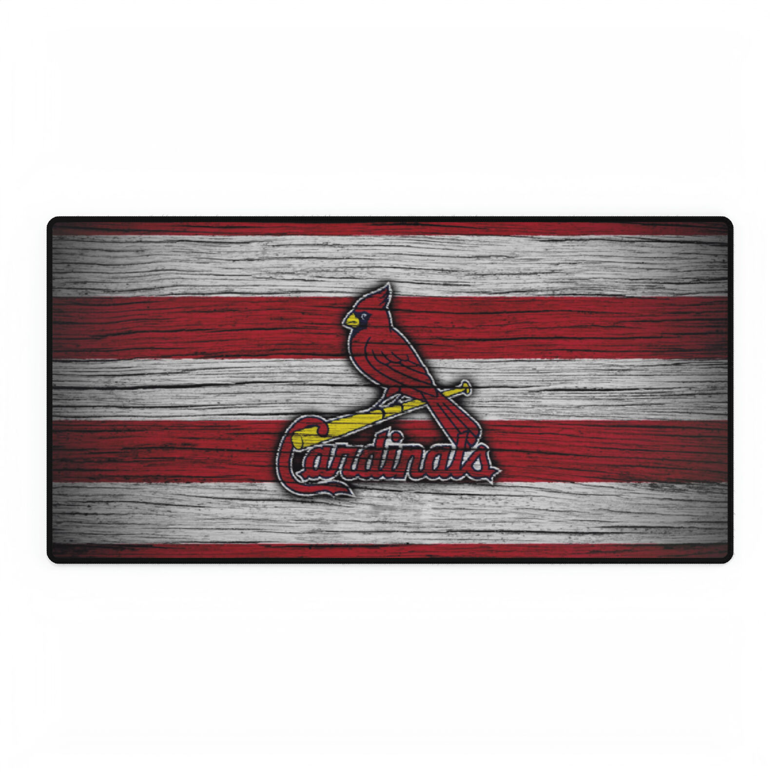 St. Louis Cardinals Woodgrain MLB Baseball High Definition Desk Mat mousepad