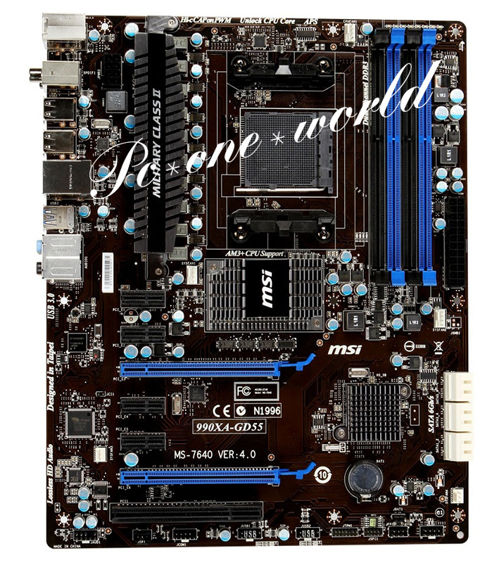 MSI 990XA-GD55 Socket AM3/AM3+ AMD 990X  ATX DDR3 DIMM USB3.0 Motherboard