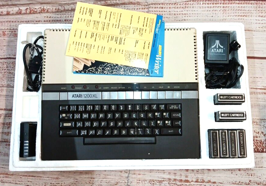 Atari 1200XL Home Computer In Original Styrofoam & BOX - 