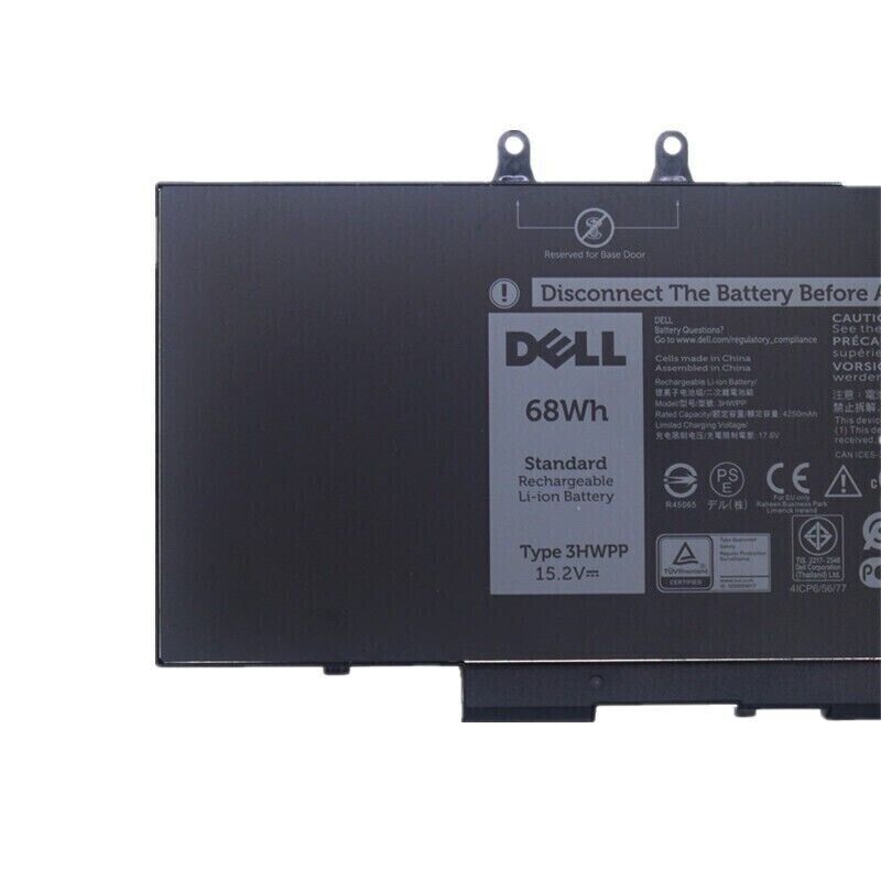 NEW OEM 68WH 3HWPP Laptop Battery For Dell Latitude 5401 E5401 5501 E5501 10X1J