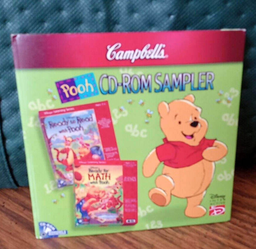 Campbell\'s Disney Winnie the Pooh CD-ROM Sampler Demo Kids PC Games