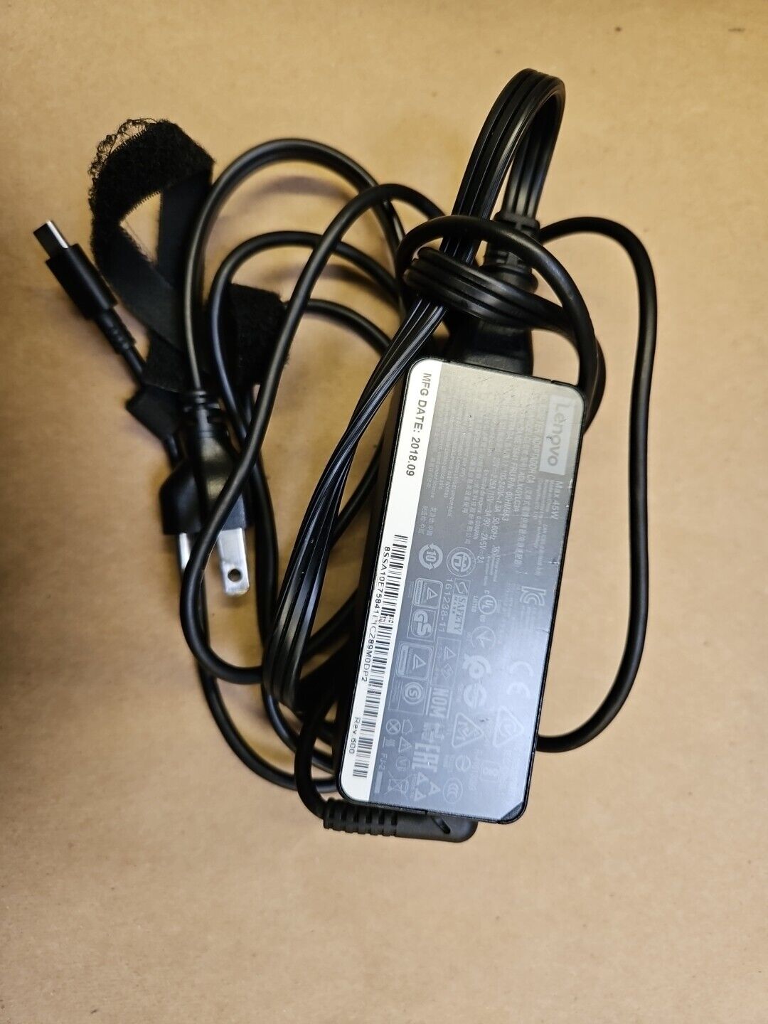 Lenovo ThinkPad L13 Gen 4 L14 gen 4 AC Charger Adapter Power Black 45W 00HM663