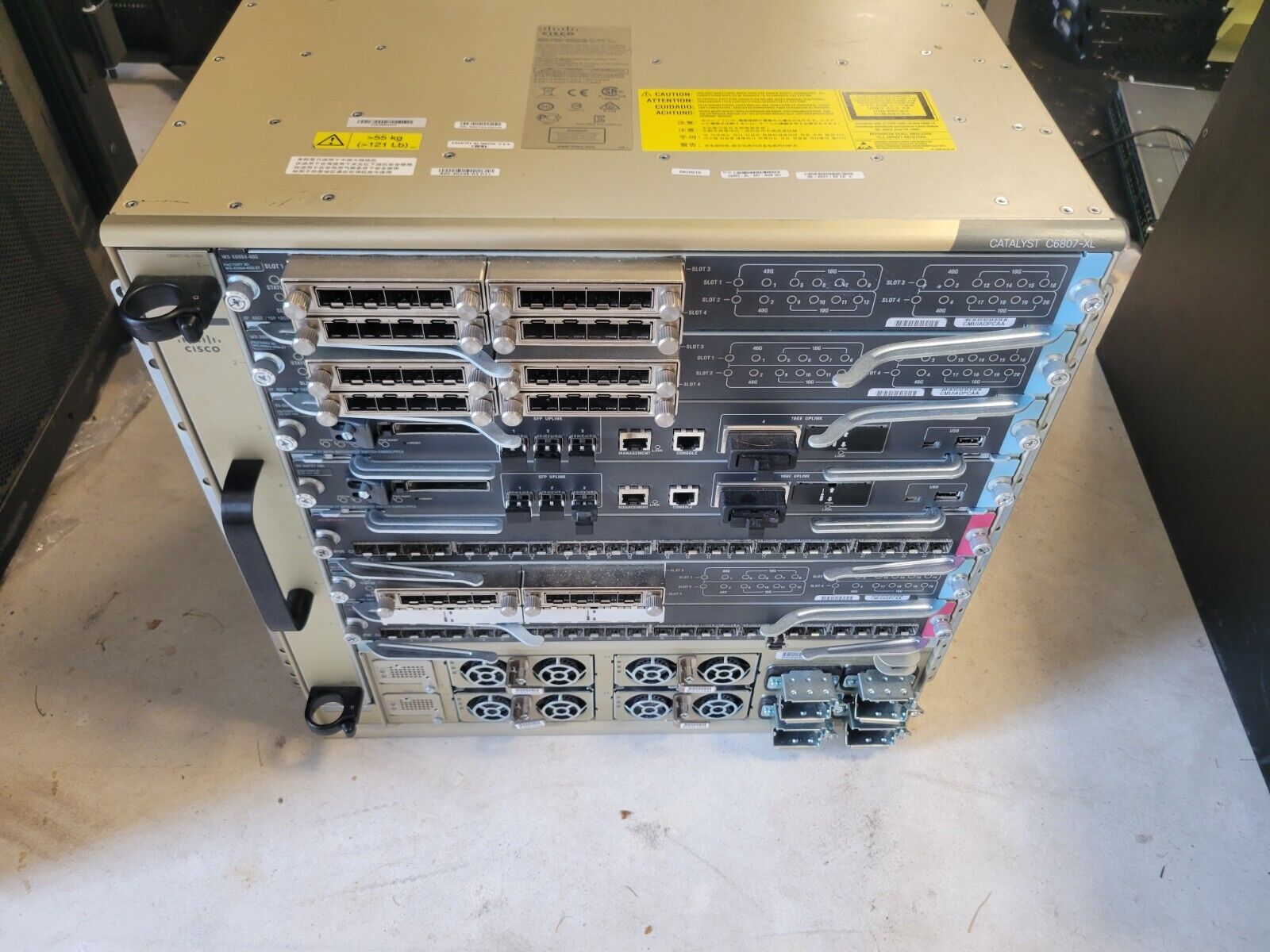 CISCO CATALYST C6807-XL CATALYST SWITCH LOADED WITH MODULES (READ)