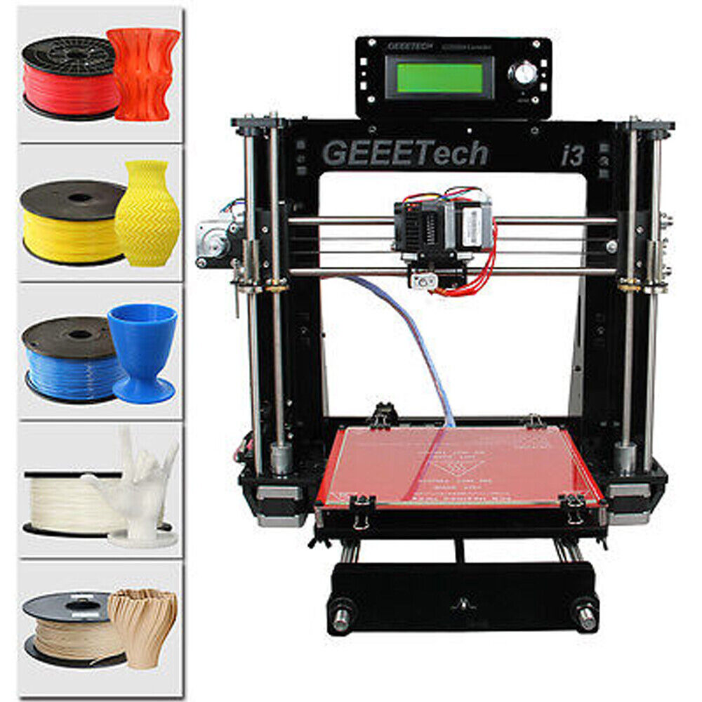 Geeetech New Acrylic Reprap 3d Printer Prusa i3 Pro B Single Head MK8 +GT2560 US