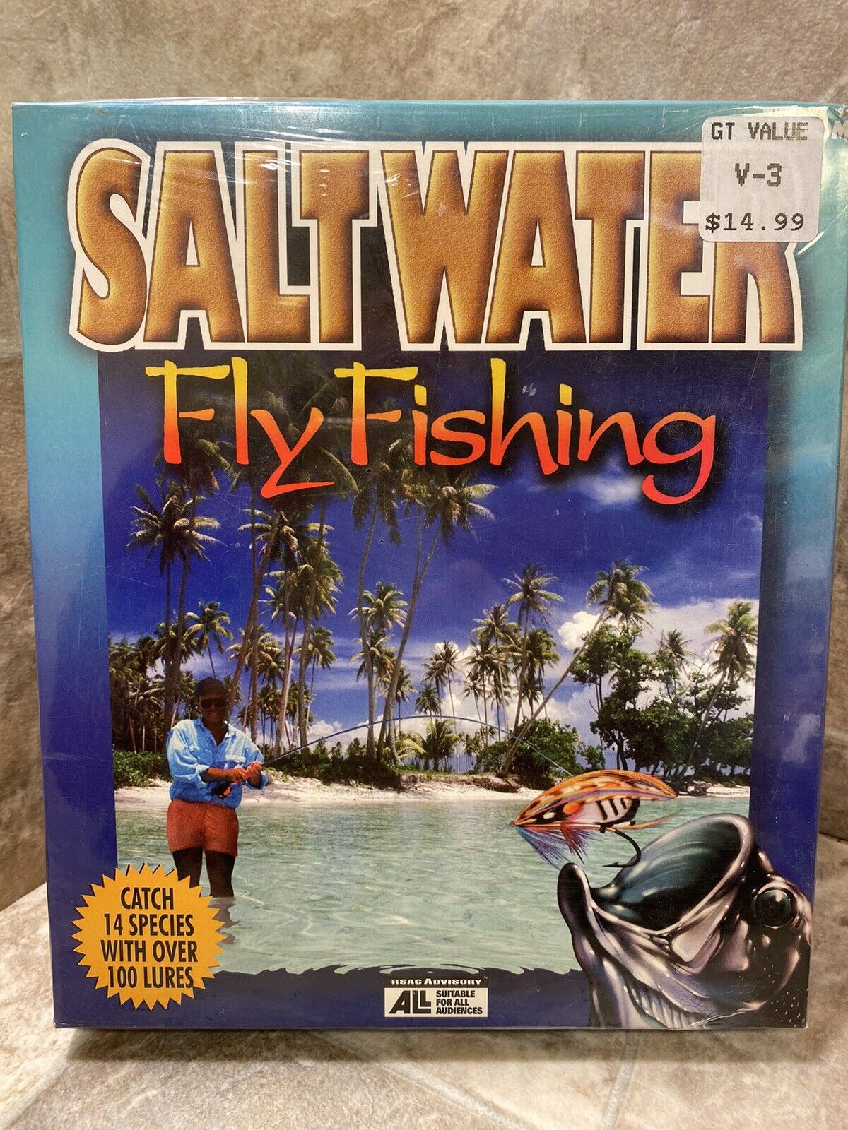 ValuSoft -Saltwater Fly Fishing CD-ROM -PC Simulation Sports Fishing Game –New