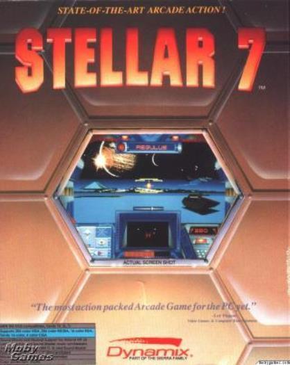 Stellar 7 PC CD drive fighting vehicle space ship simulation alien combat game