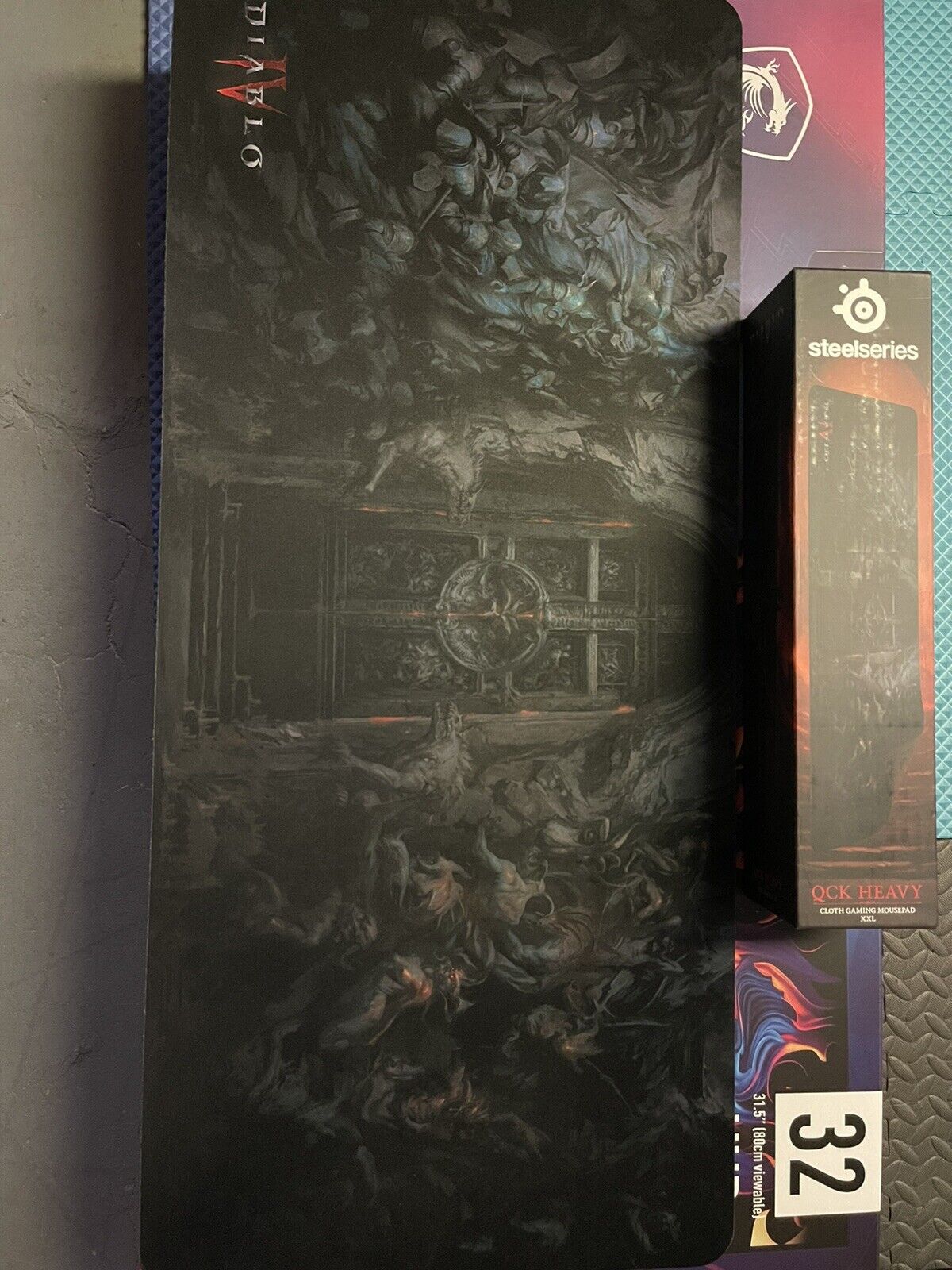 Diablo IV XXL Mousepad - Steelseries QCK Heavy. Collector\'s Item