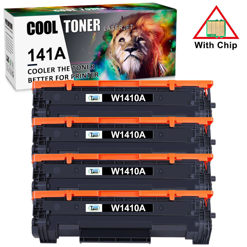 4PC Toner Cartridge Compatible With HP W1410A LaserJet M110w M140w With Chip