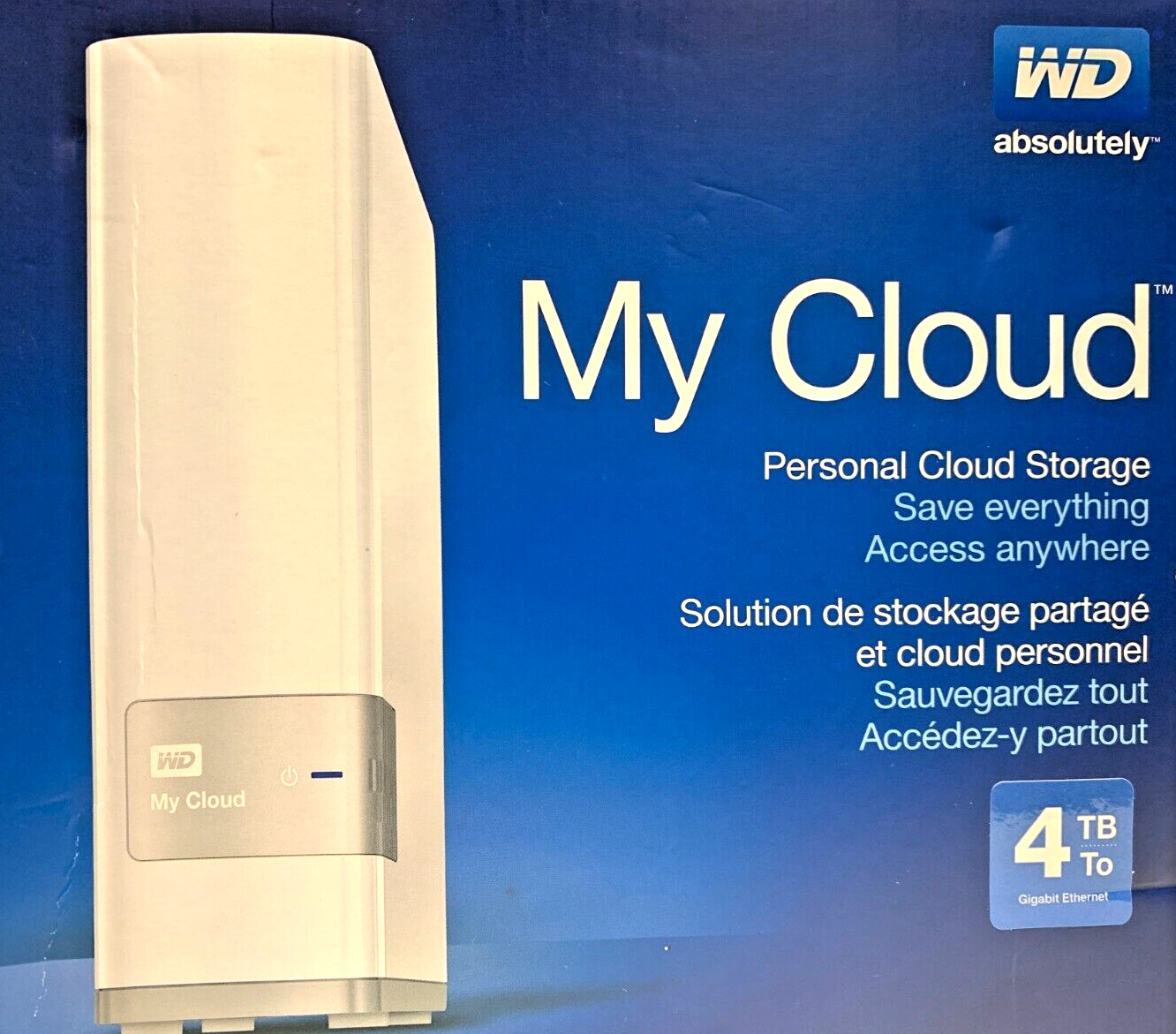 WD MyCloud WDBCTL0040HWT-NESN 4TB FACTORY DEFAULTS  -  TESTED - WORKS PERFECTLY