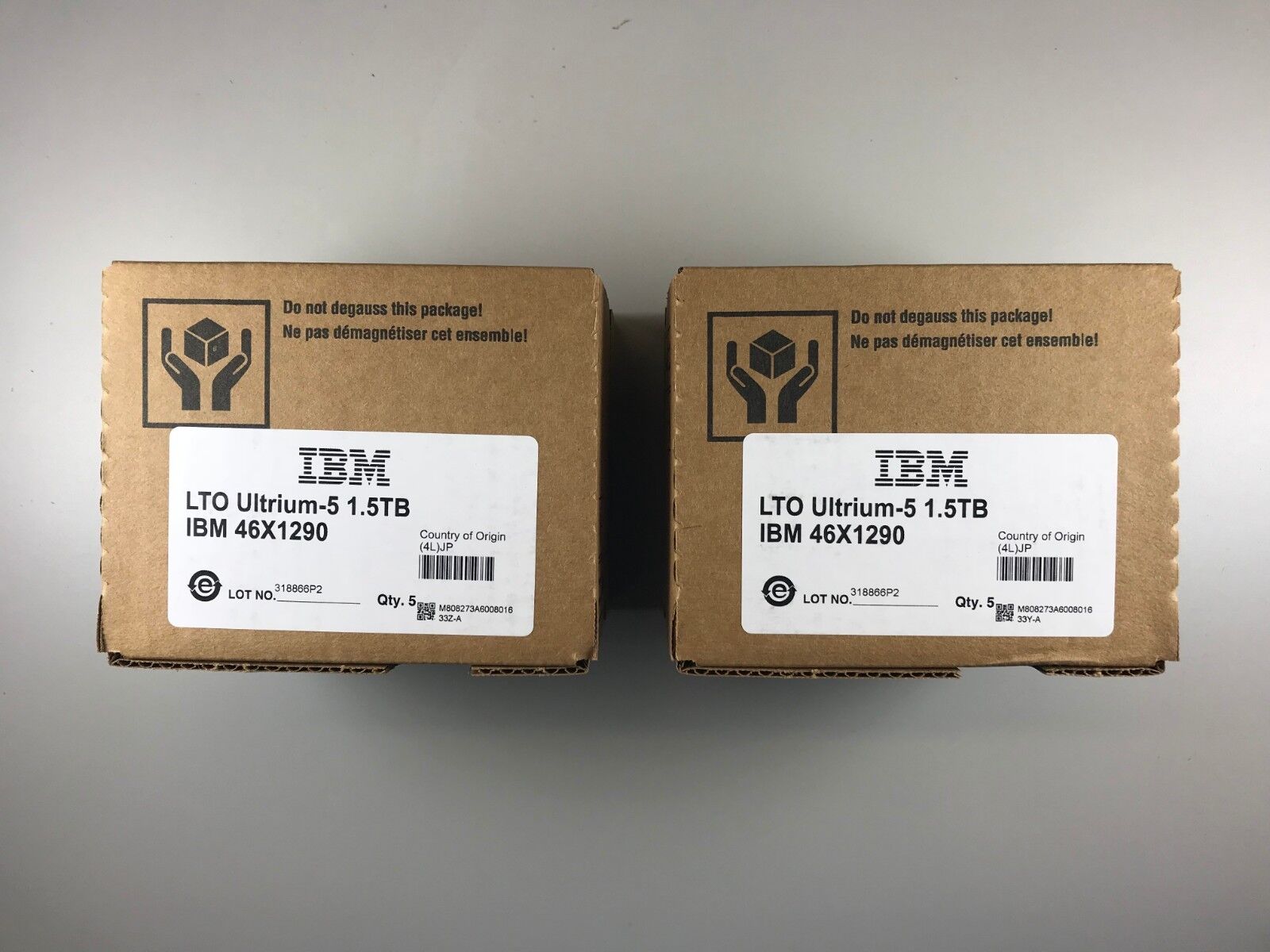 IBM LTO5 Tape Cartridge (10 PACK) 46X1290 / 3.0TB Ultrium Storage Data - NEW