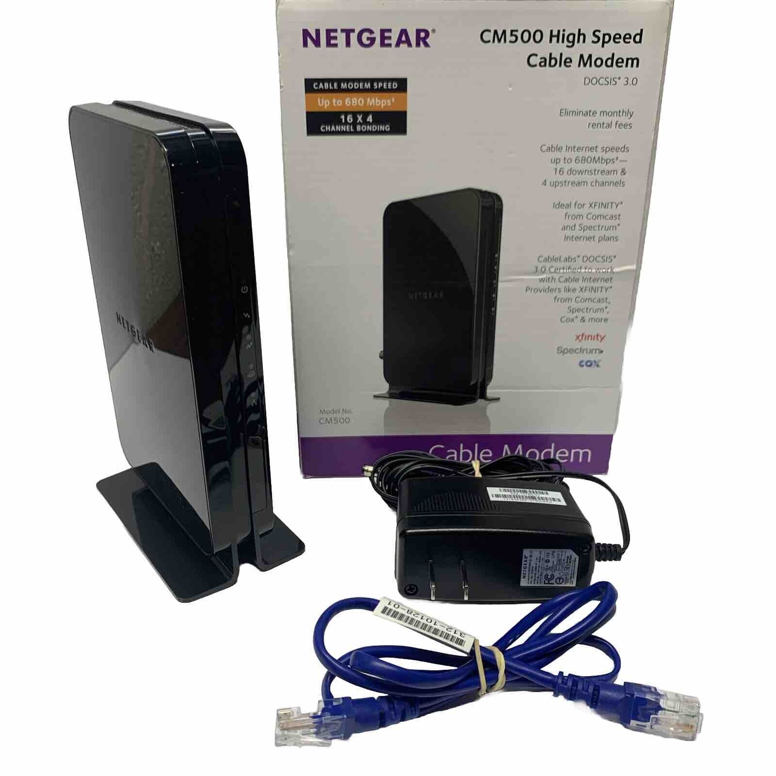NETGEAR CM500 High Speed Cable modem - Gigabit Ethernet - 680 Mbps  16 X 4