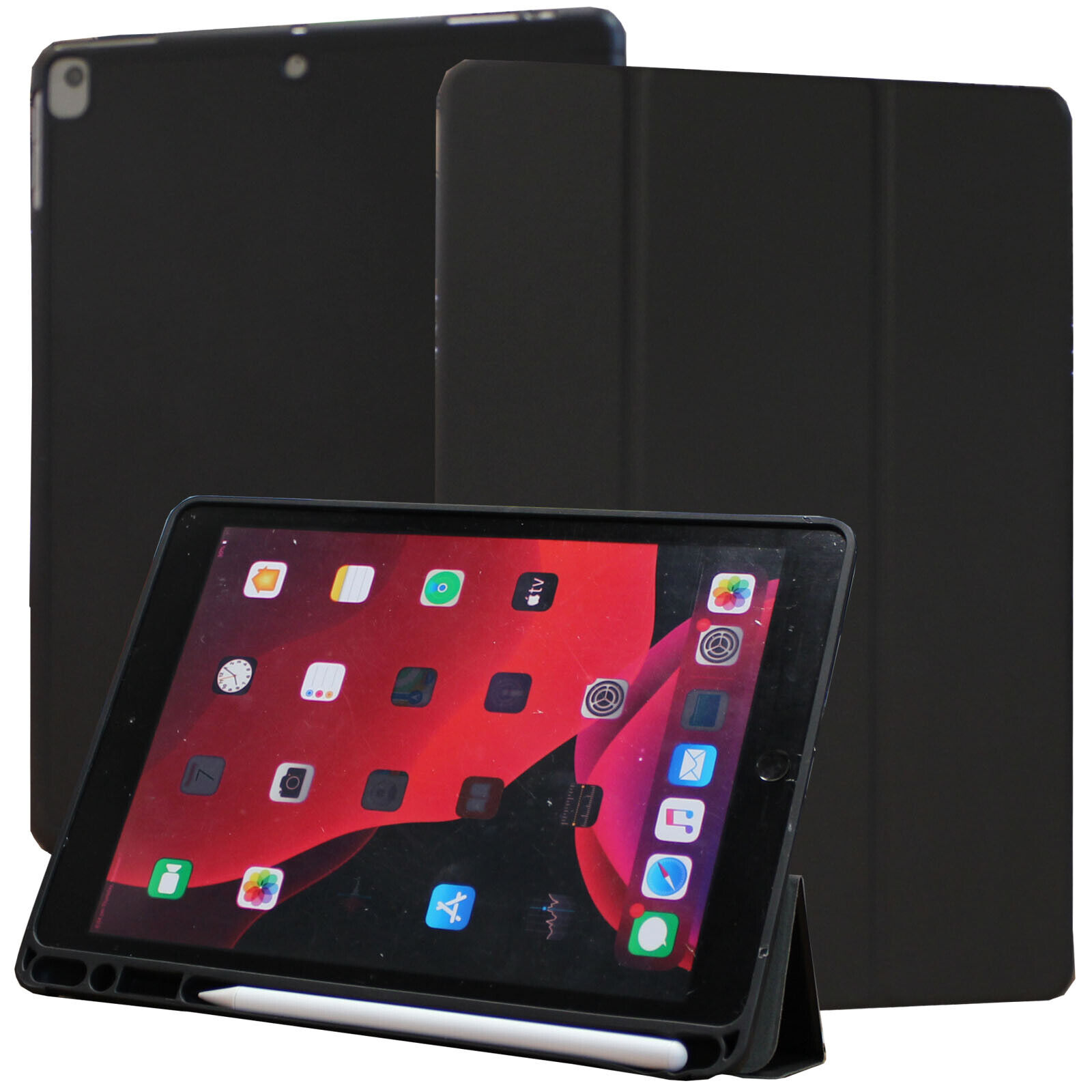 TPU Slim Magnetic Stand Smart Case Cover For iPad 7th 8th Generation 10.2 Inch