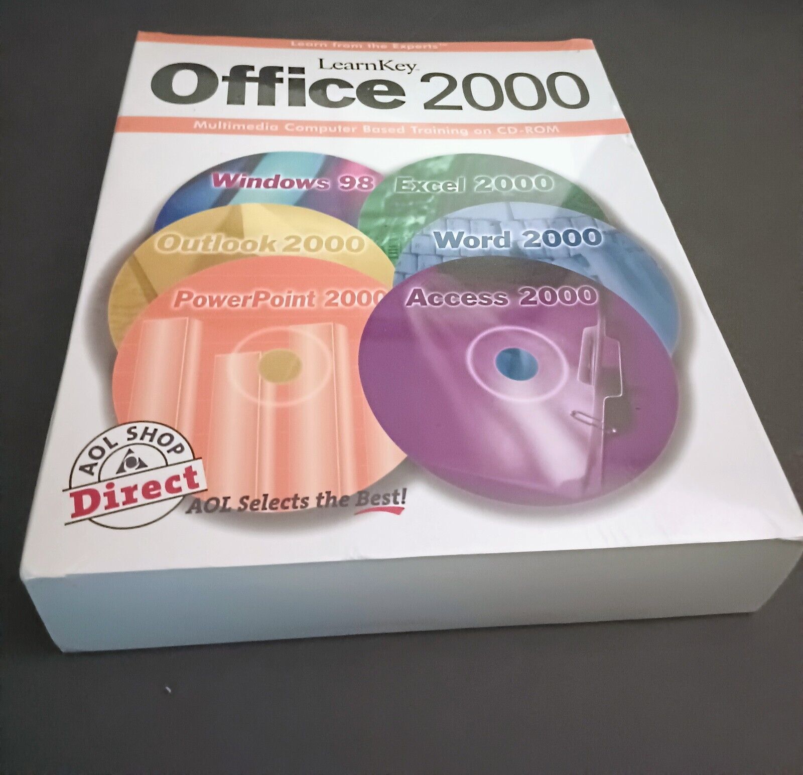 Learn Key Office 2000 Multimedia Computer Based Training 6 CD Set New Sealed