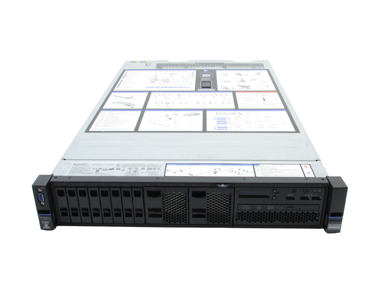 Lenovo System X 3650 M5 8-Bay 2x E5-2650v3 2.10 GHz 64GB RAM No Drives Server