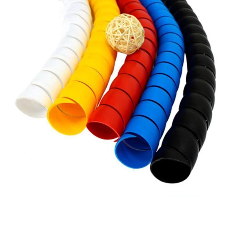 Winding Cable Tube Protection Flexible Sleeve Cover Spiral Line Pipe Organizer