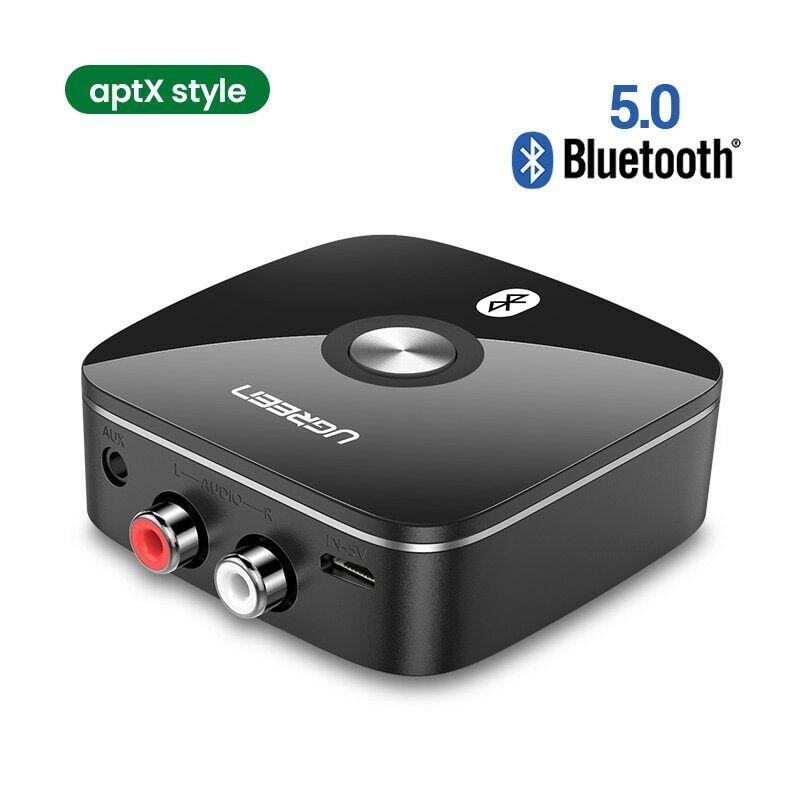 UGREEN Bluetooth RCA Receiver 5.0 aptX LL 3.5mm Jack Aux Wireless Adapter Music