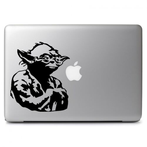 Star Wars Yoda Decal Sticker for Macbook Air Pro Laptop Car Truck Window Wall